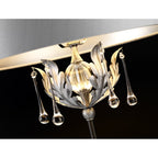 Amarilli Table Lamp In Black and Silver Finish With Shade
