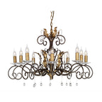Amarilli 10 Light Ceiling Chandelier in Bronze Finish