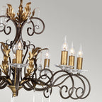 Amarilli 10 Light Ceiling Chandelier in Bronze Finish