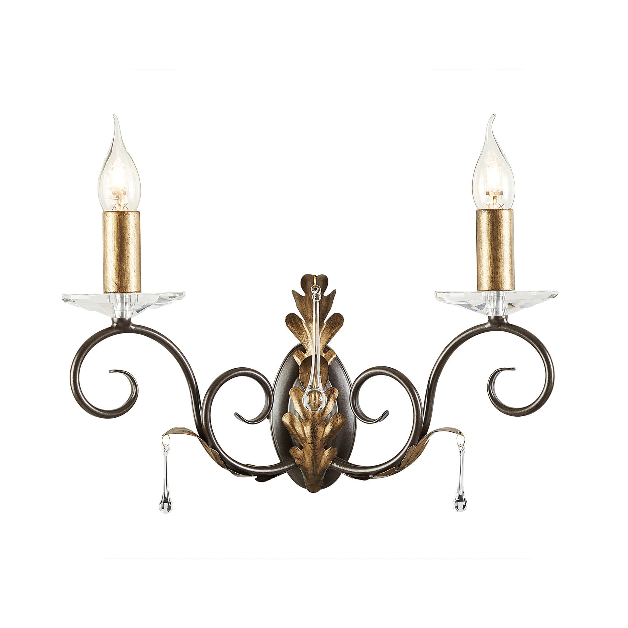 AML2 Double Bronze/Gold Amarilli Wall Light