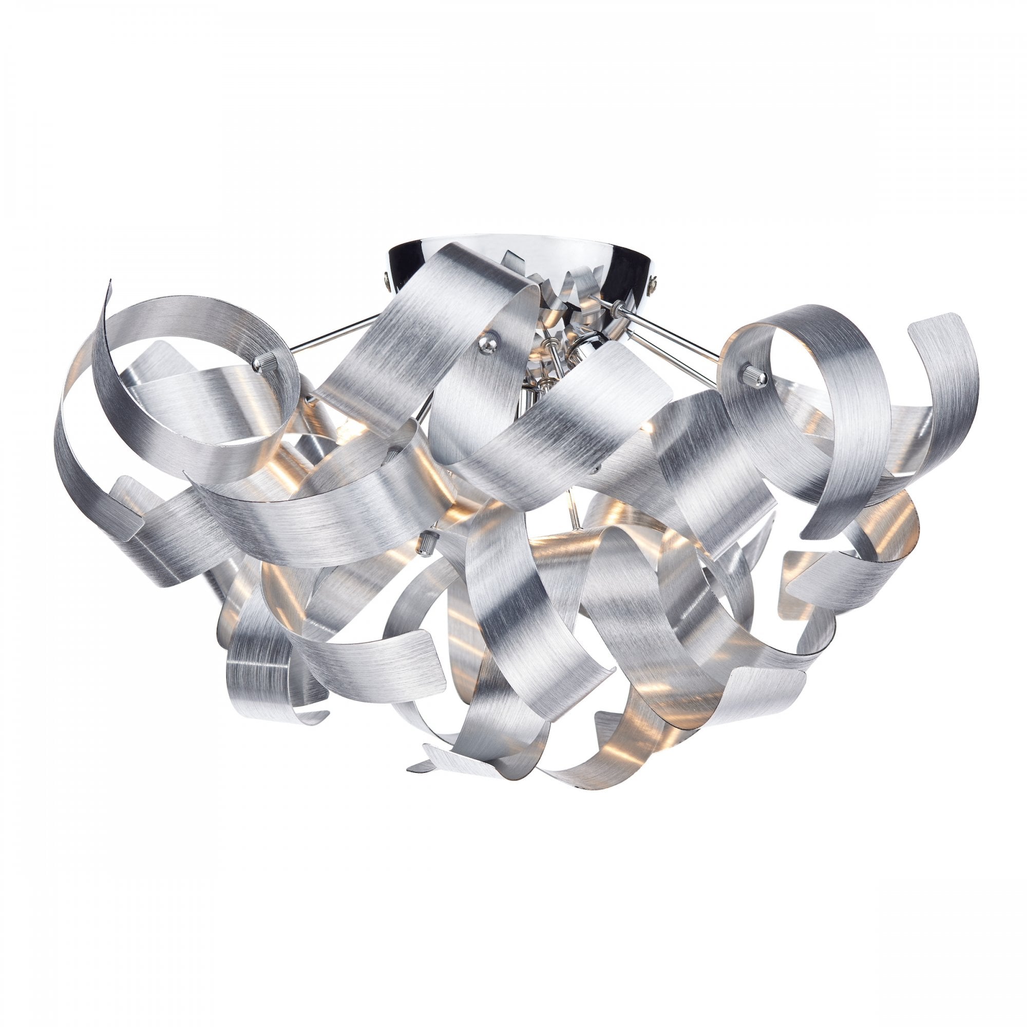 Rawley Decorative 4 Light Aluminium Flush Ceiling Light RAW0450