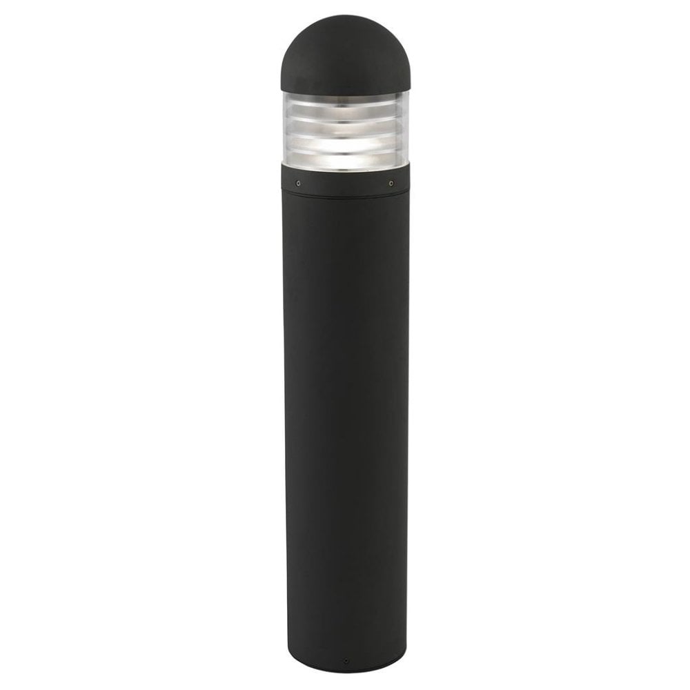 7900-900 Matt Black IP44 Exterior Garden Bollard Post Lamp Light