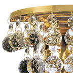 IL30214 Delmar 2 Light Gold And Crystal Wall Lamp