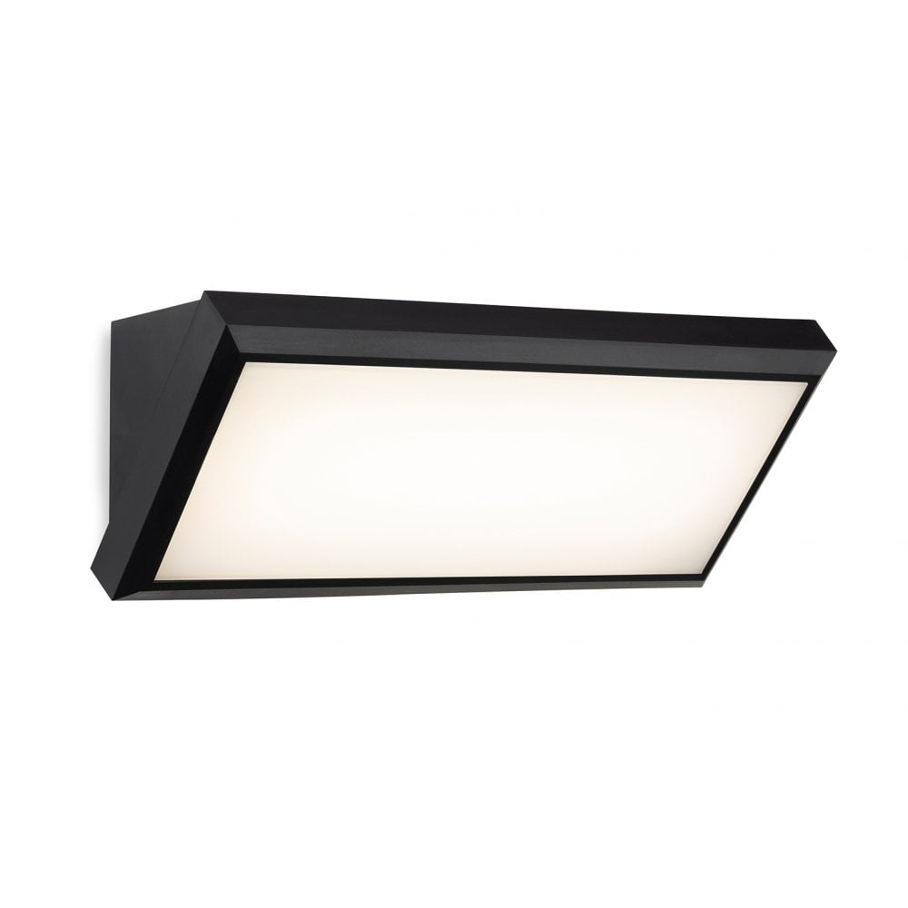 Nitro LED Resin Wall Light In Black With White Diffuser 3840BK