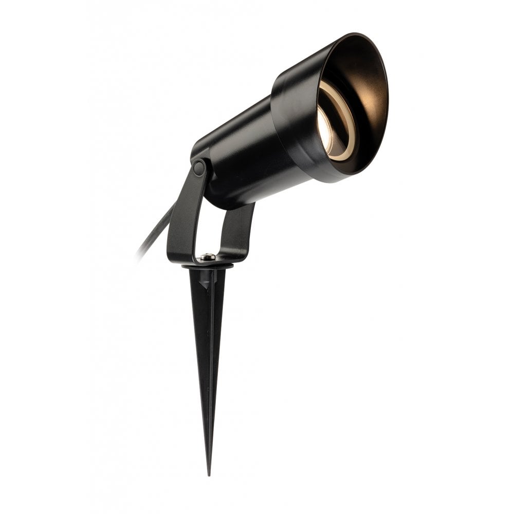 Rowan Exterior Resin Wall & Spike Spotlight In Black Finish 3847BK