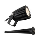 Marley LED Exterior Wall & Spike Spotlight In Black Finish 3857BK