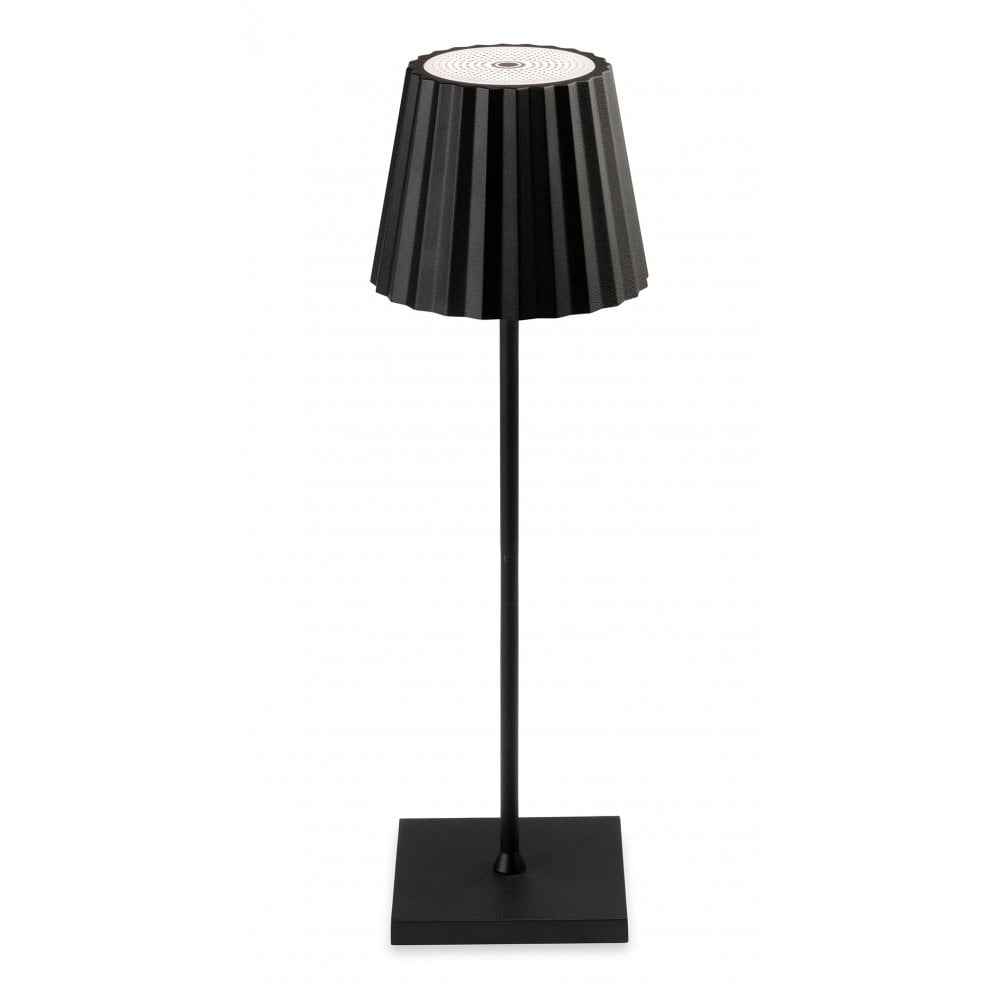 Koko Modern Exterior LED Table Lamp In Black Finish IP54 3861BK