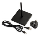 Koko Modern Exterior LED Table Lamp In Black Finish IP54 3861BK