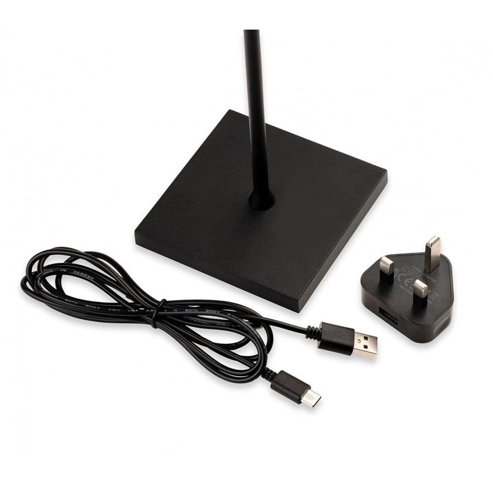 Koko Modern Exterior LED Table Lamp In Black Finish IP54 3861BK