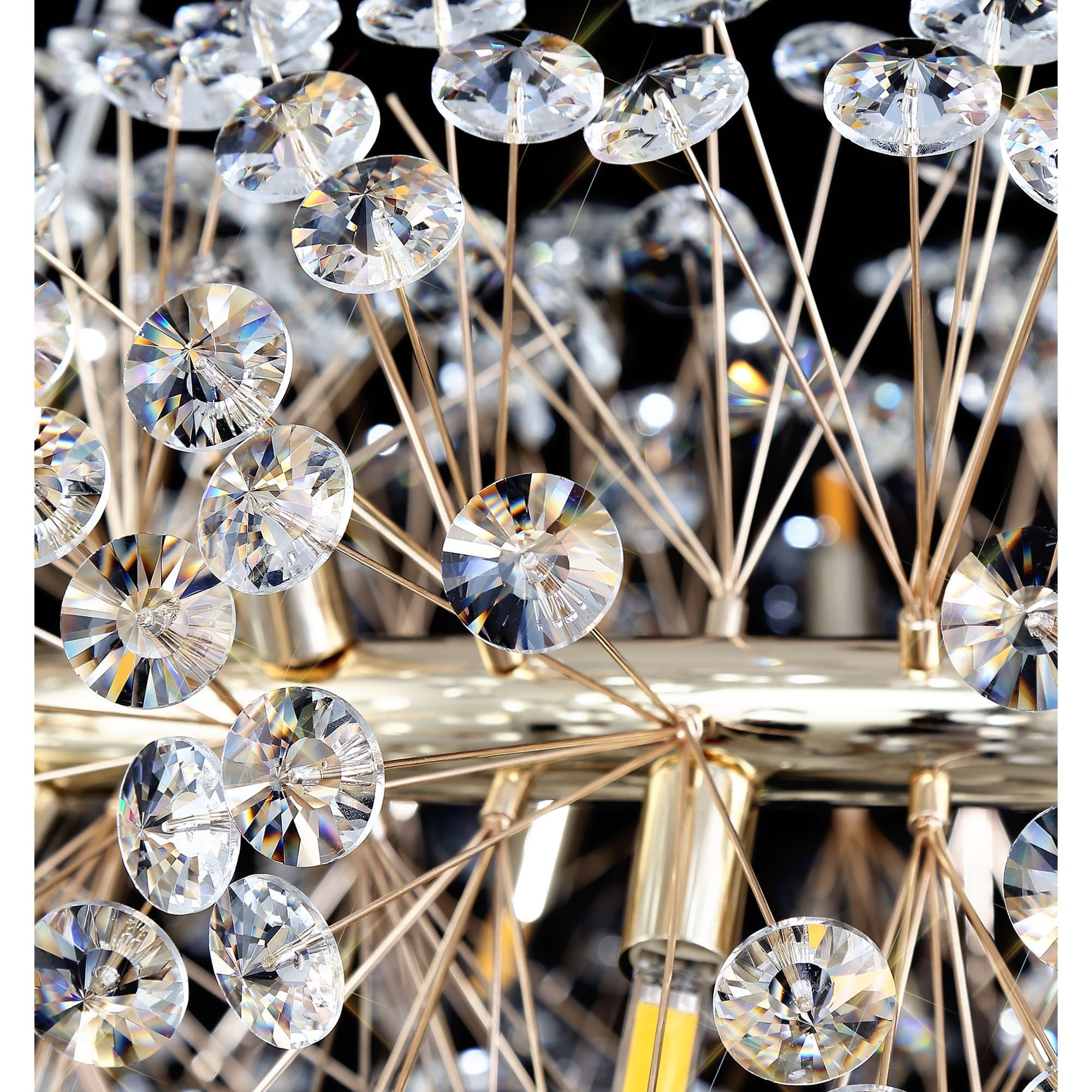 Fusion Stunning 12 Light Ceiling Pendant Light in French Gold Finish