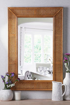 Laura Ashley Bayden Mirror Rattan 91 X 61cm LA3756689-Q