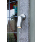 Ortega Single Outdoor Wall Light In Aluminium Finish IP65 ORT0768