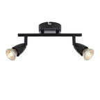Amalfi Two Bar Spotlight in Black Finish 101329