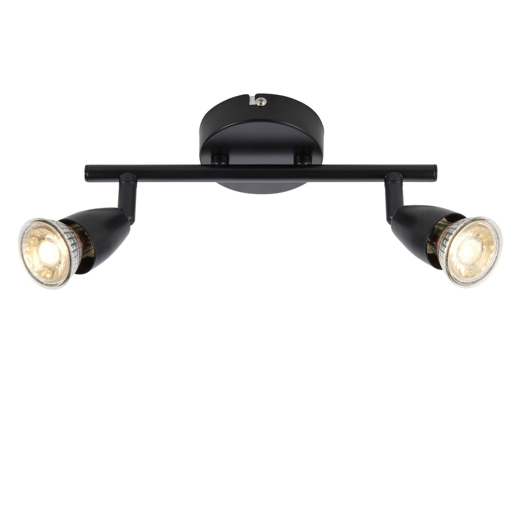 Amalfi Two Bar Spotlight in Black Finish 101329