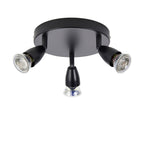 Amalfi Triple Plate Spotlight in Black Finish 101330