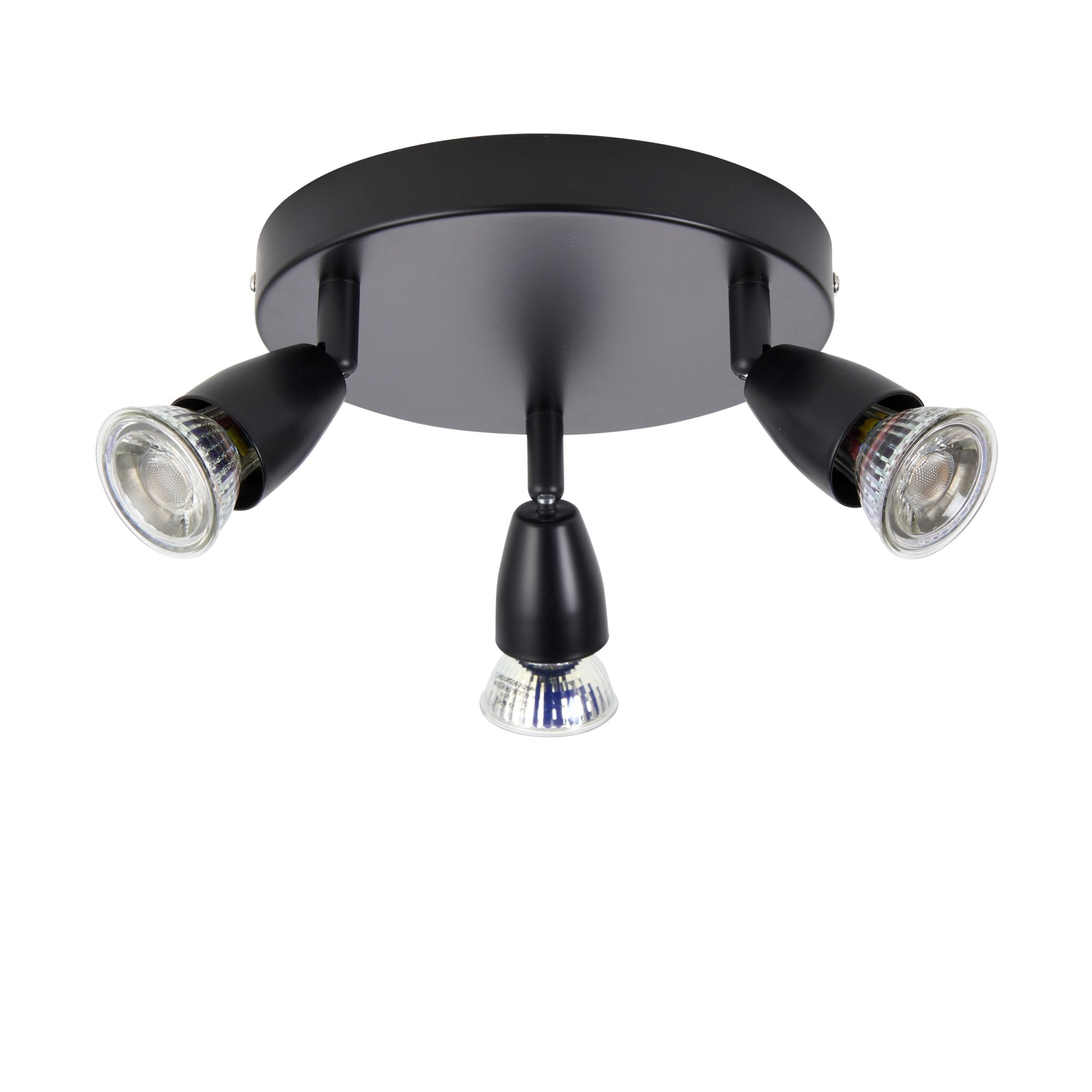 Amalfi Triple Plate Spotlight in Black Finish 101330