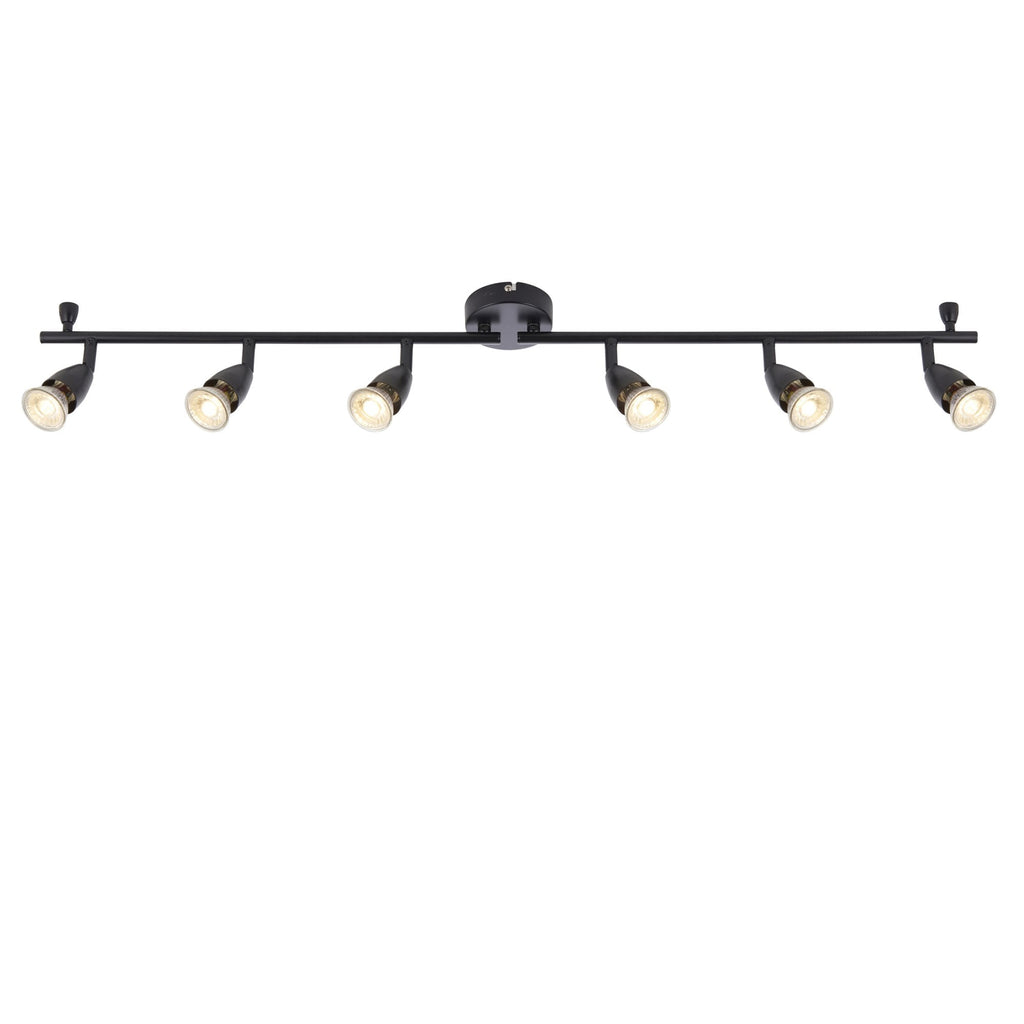 Amalfi Six Bar Spotlight in Black Finish 101332