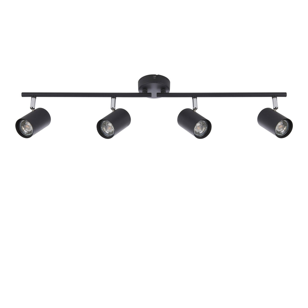 Arezzo 4 Light Ceiling Bar Spotlight In Matt Black Finish 101335