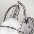 Somerset Wall Light In Brushed Nickel QN-SOMERSET1-BN