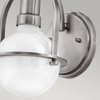 Somerset Wall Light In Brushed Nickel QN-SOMERSET1-BN