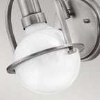 Somerset Wall Light In Brushed Nickel QN-SOMERSET1-BN