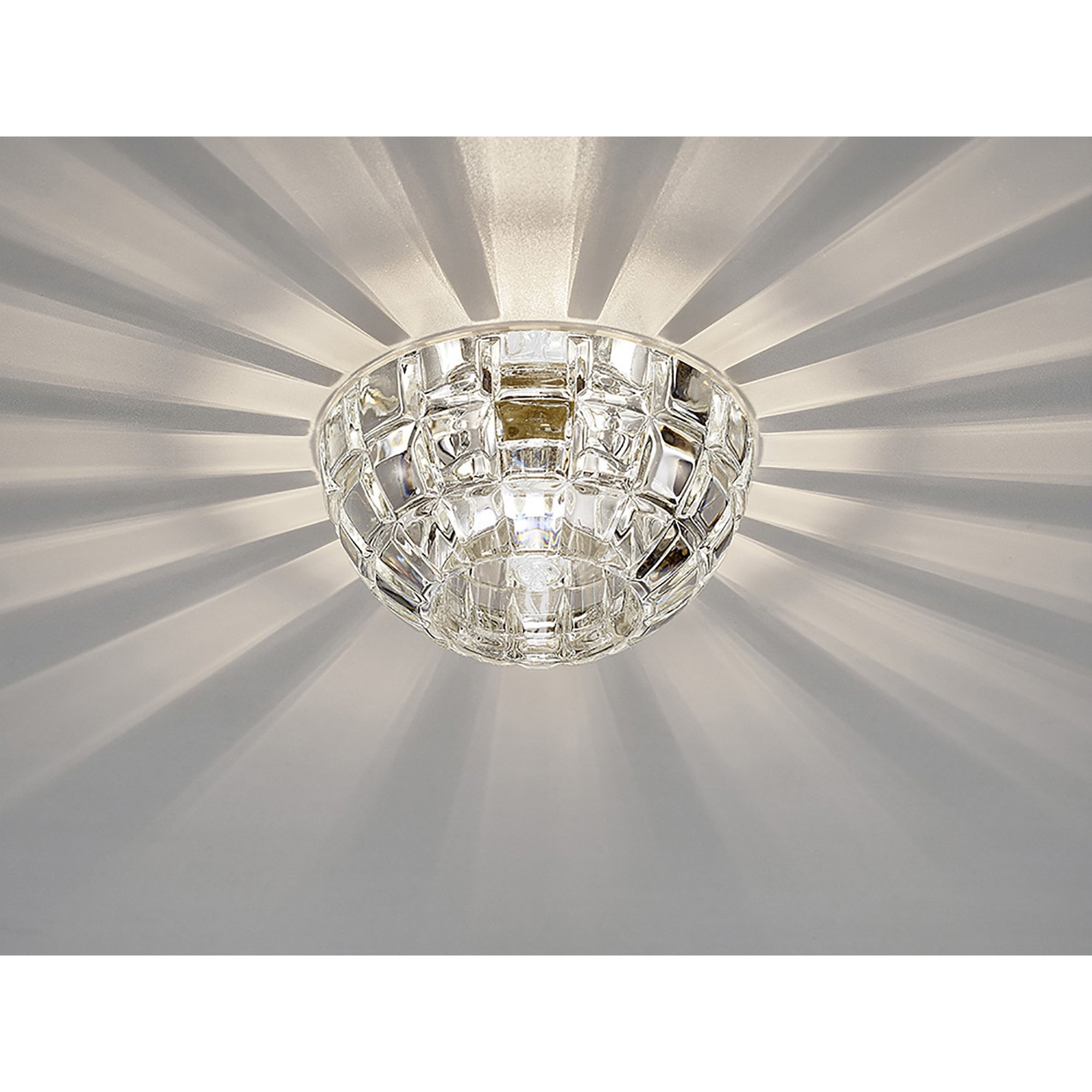 Ria Crystal Dome Downlight In Polished Chrome Finish IL31840CH