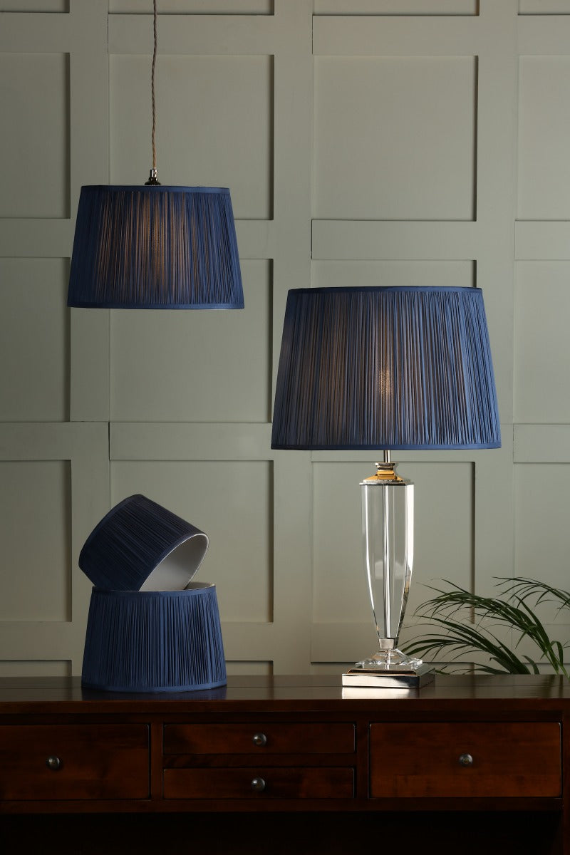 Laura Ashley Hemsley Silk Shade Midnight Blue 40.5cm/16 inch LA3756086-Q