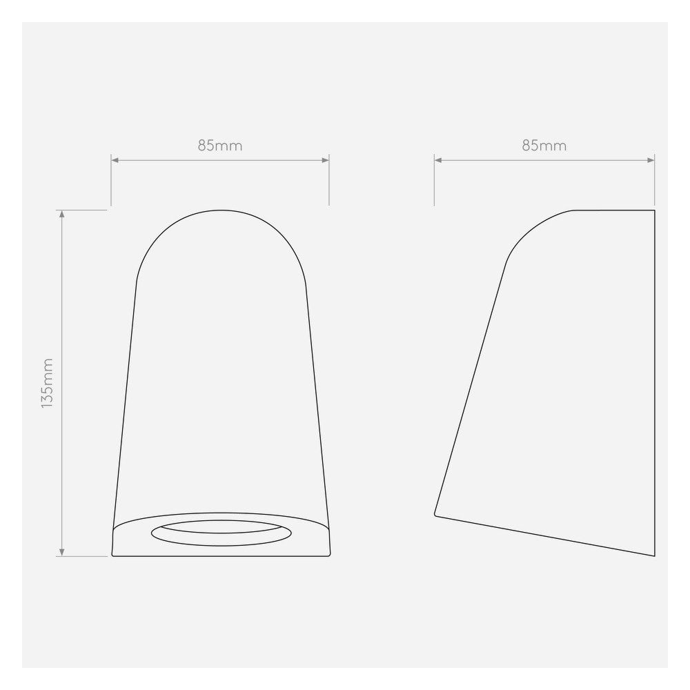 Mast Outdoor LED Wall Light In Matt Concrete Finish IP44 1317006