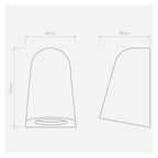 Mast Outdoor LED Wall Light In Matt Concrete Finish IP44 1317006