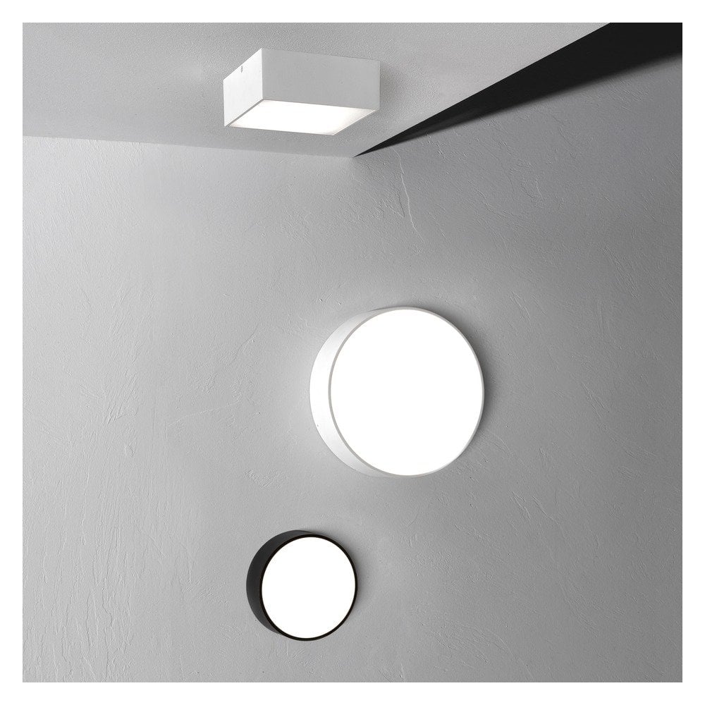 Kea 150 Outdoor Round LED Flush Light In Black Finish 1391002