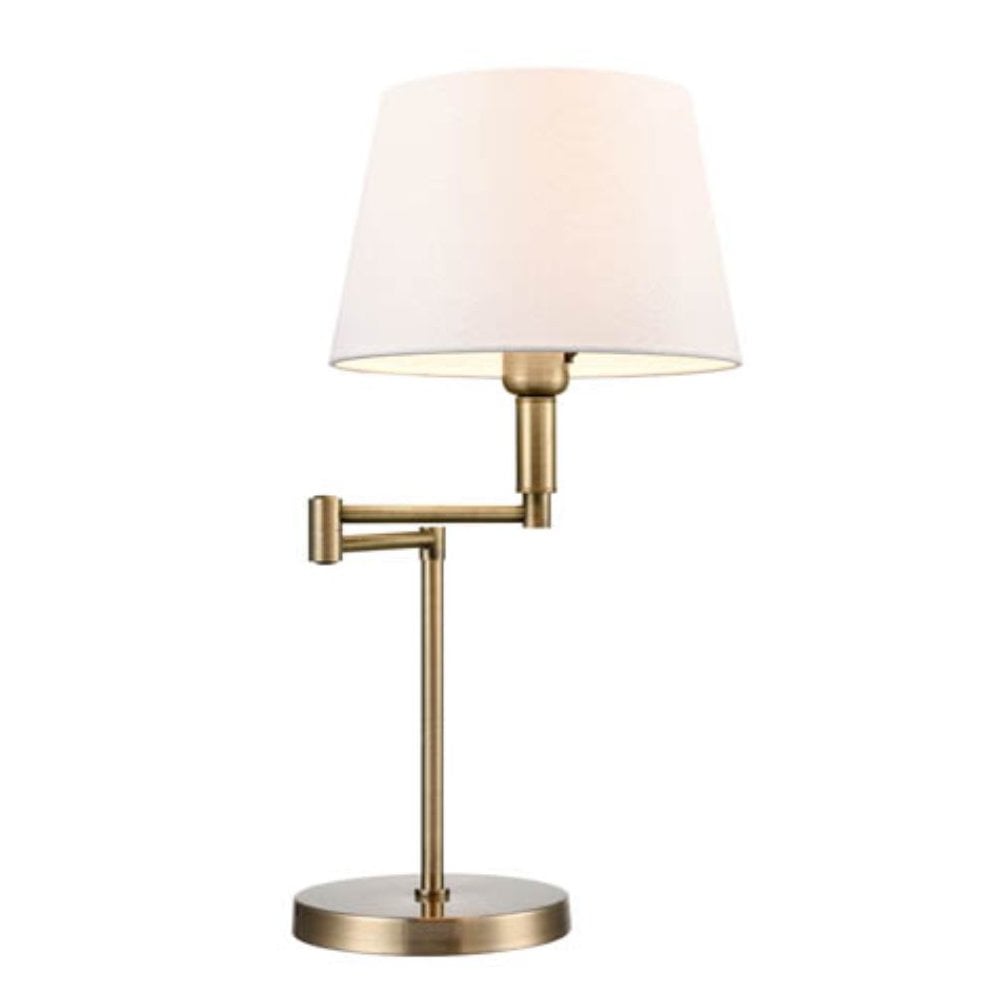 TL609/1190 1 Light Swing-Arm Table Lamp Finished in Bronze