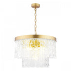 Durnsford 4 Light Ceiling Pendant Light In Matt Antique Brass and Glass LA3756411-Q