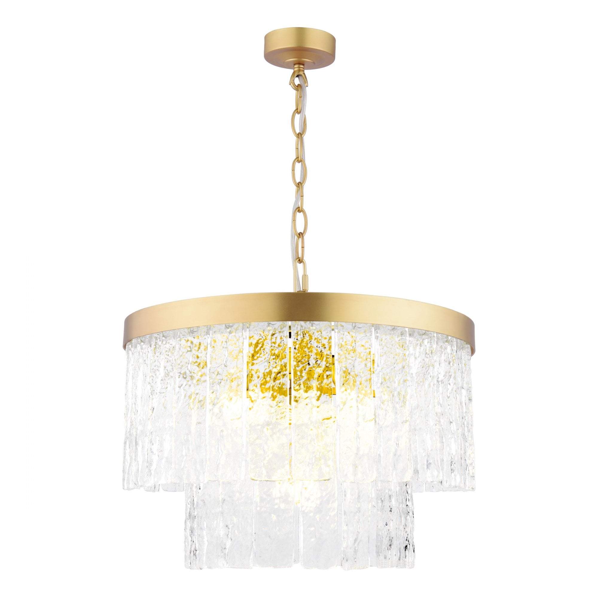 Durnsford 4 Light Ceiling Pendant Light In Matt Antique Brass and Glass LA3756411-Q