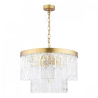 Durnsford 4 Light Ceiling Pendant Light In Matt Antique Brass and Glass LA3756411-Q