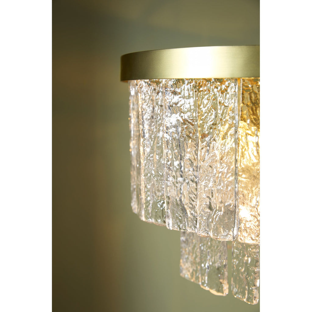Durnsford 4 Light Ceiling Pendant Light In Matt Antique Brass and Glass LA3756411-Q