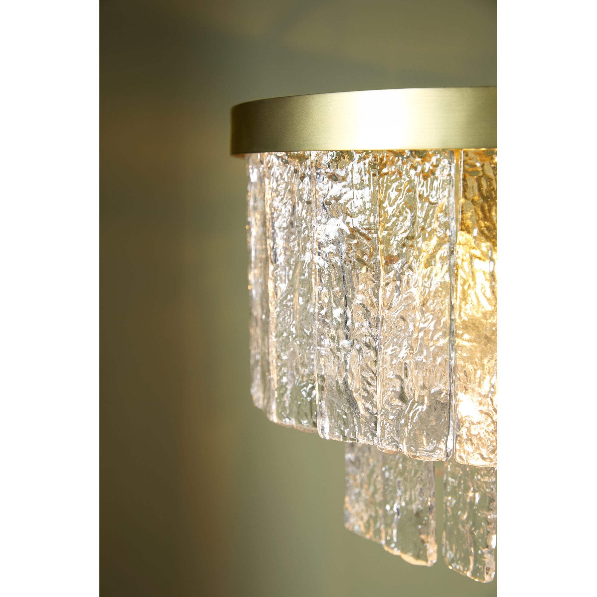 Durnsford 4 Light Ceiling Pendant Light In Matt Antique Brass and Glass LA3756411-Q