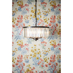 Elkwood 3 Light Ceiling Pendant Light In Black Finish with Crystal Glass LA3756398-Q