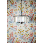 Elkwood 3 Light Ceiling Pendant Light In Black Finish with Crystal Glass LA3756398-Q