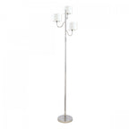 Southwell 3 Light Floor Lamp In Polished Nickel With Glass Shades LA3756410-Q