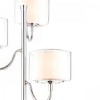 Southwell 3 Light Floor Lamp In Polished Nickel With Glass Shades LA3756410-Q