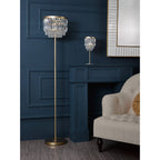 Rhosill Crystal Table Lamp In Matt Antique Brass Finish LA3756358-Q