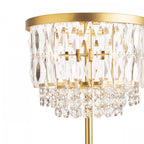 Rhosill Crystal Floor Lamp In Matt Antique Brass Finish LA3756390-Q