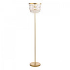 Rhosill Crystal Floor Lamp In Matt Antique Brass Finish LA3756390-Q