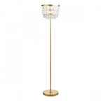 Rhosill Crystal Floor Lamp In Matt Antique Brass Finish LA3756390-Q