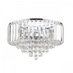 Vienna 3 Light Crystal Ceiling Flush In Polished Chrome Finish LA3756045-Q
