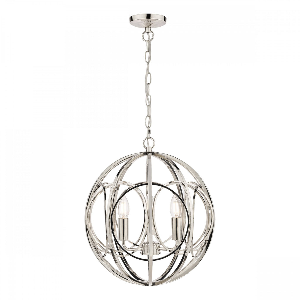 Orbital 3 Light Ceiling Pendant Light In Polished Nickel Finish LA3756050-Q