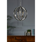 Orbital 3 Light Ceiling Pendant Light In Polished Nickel Finish LA3756050-Q