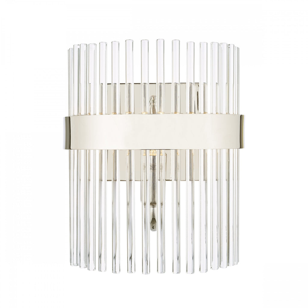 Alexa Glass Wall Light In Polished Nickel Finish LA3691060-Q