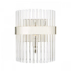 Alexa Glass Wall Light In Polished Nickel Finish LA3691060-Q
