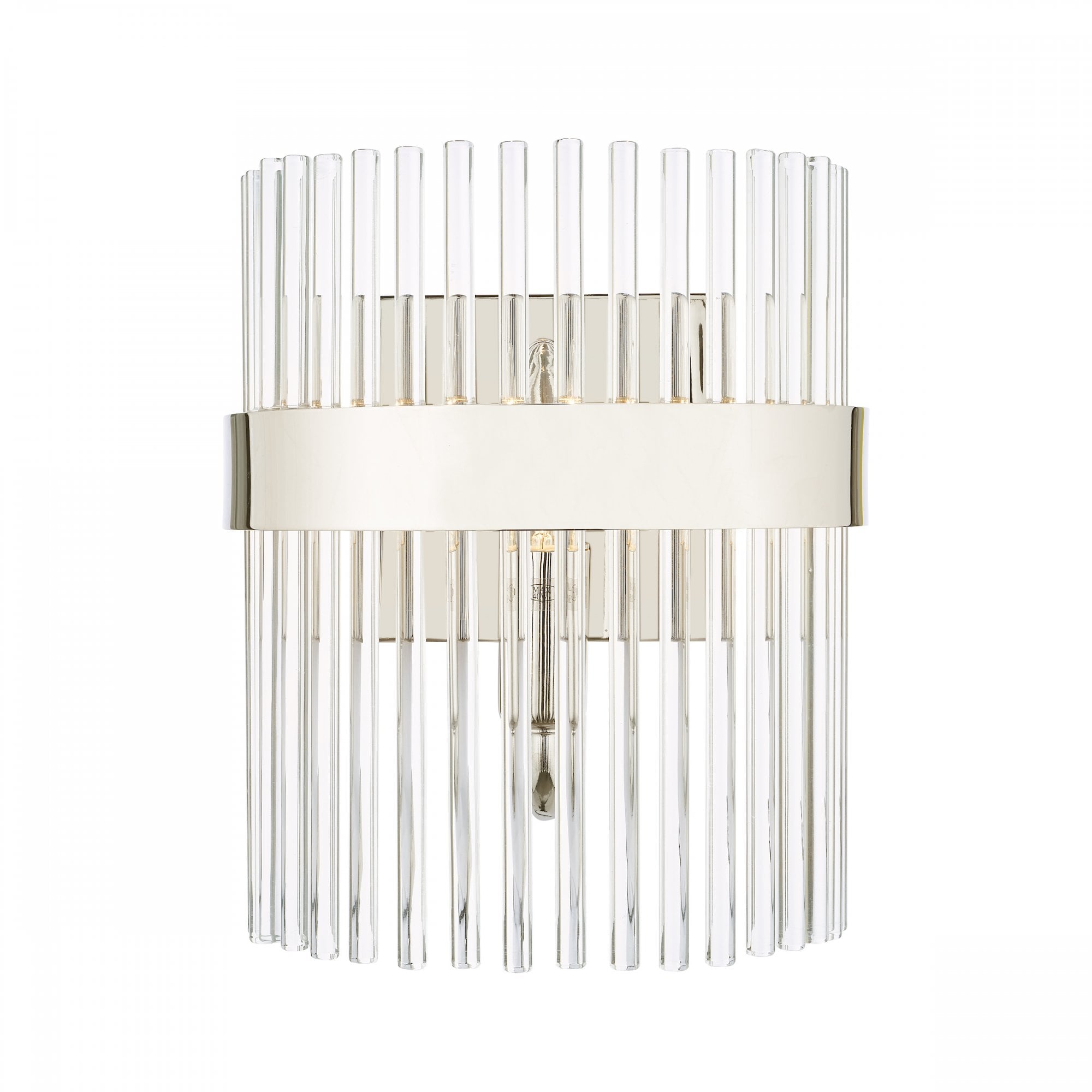 Alexa Glass Wall Light In Polished Nickel Finish LA3691060-Q